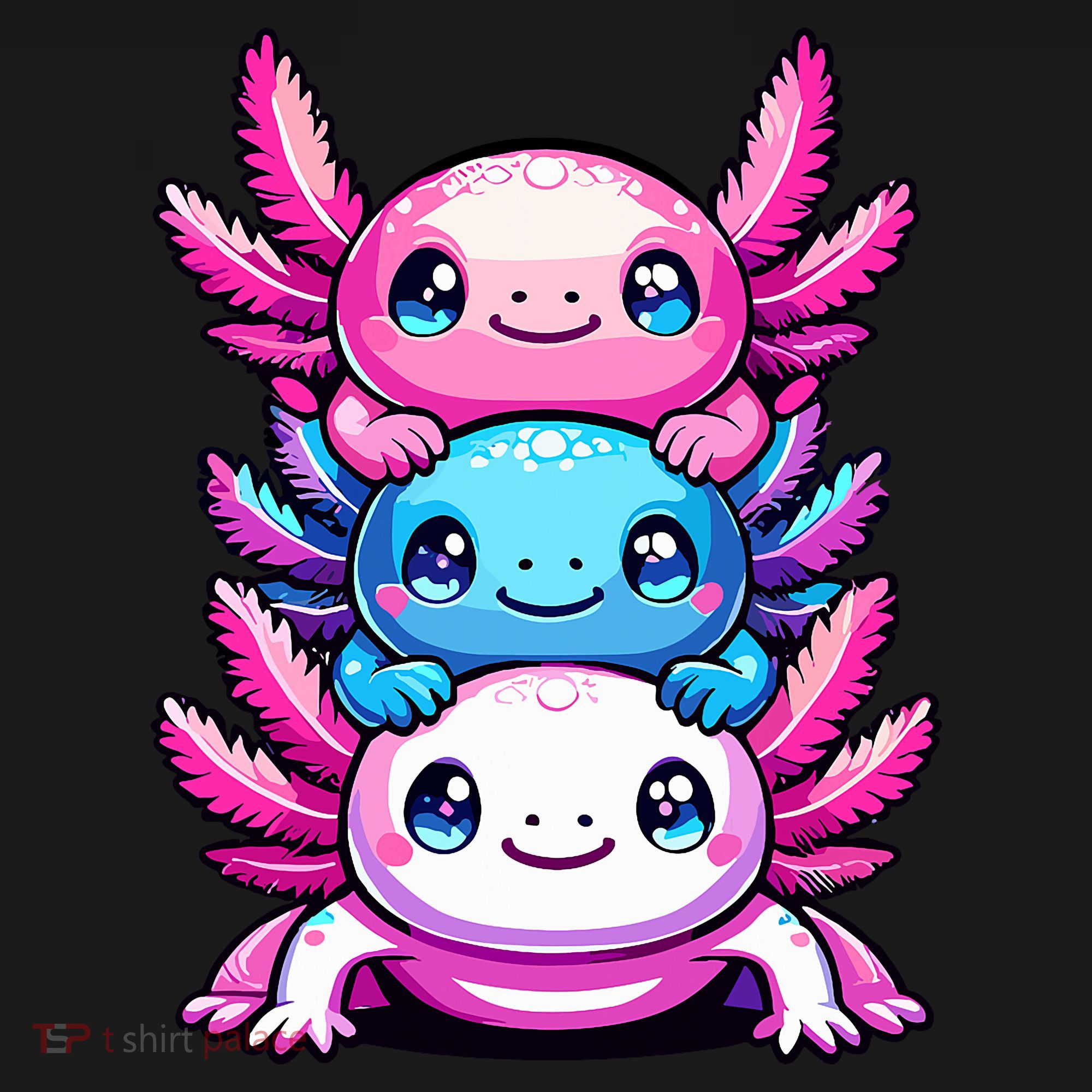 Cute Axolotls Anime Kawaii Axolotl Tote Bag