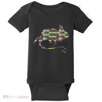 Chameleon Autism Awareness Lizard Puzzle Day Mom Gift Baby Bodysuit thumb 0