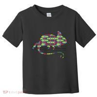 Chameleon Autism Awareness Lizard Puzzle Day Mom Gift Toddler T-Shirt thumb 0