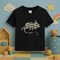 Chameleon Autism Awareness Lizard Puzzle Day Mom Gift Toddler T-Shirt thumb 3