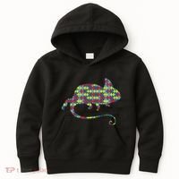 Chameleon Autism Awareness Lizard Puzzle Day Mom Gift Kids Hoodie thumb 0