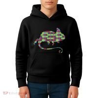 Chameleon Autism Awareness Lizard Puzzle Day Mom Gift Kids Hoodie thumb 4