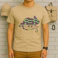 Chameleon Autism Awareness Lizard Puzzle Day Mom Gift T-Shirt thumb 6