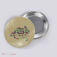 Chameleon Autism Awareness Lizard Puzzle Day Mom Gift Button thumb 0