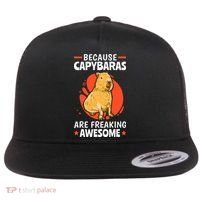 Capybaras Are Awesome Rodent Grasseater Capybara Flat Bill Trucker Hat thumb 0