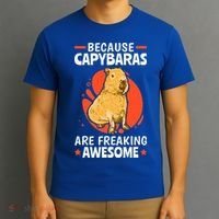 Capybaras Are Awesome Rodent Grasseater Capybara T-Shirt thumb 3