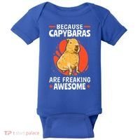 Capybaras Are Awesome Rodent Grasseater Capybara Baby Bodysuit thumb 0