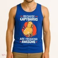 Capybaras Are Awesome Rodent Grasseater Capybara Tank Top thumb 3