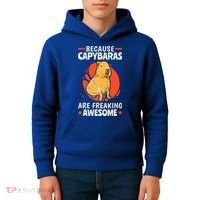 Capybaras Are Awesome Rodent Grasseater Capybara Kids Hoodie thumb 4