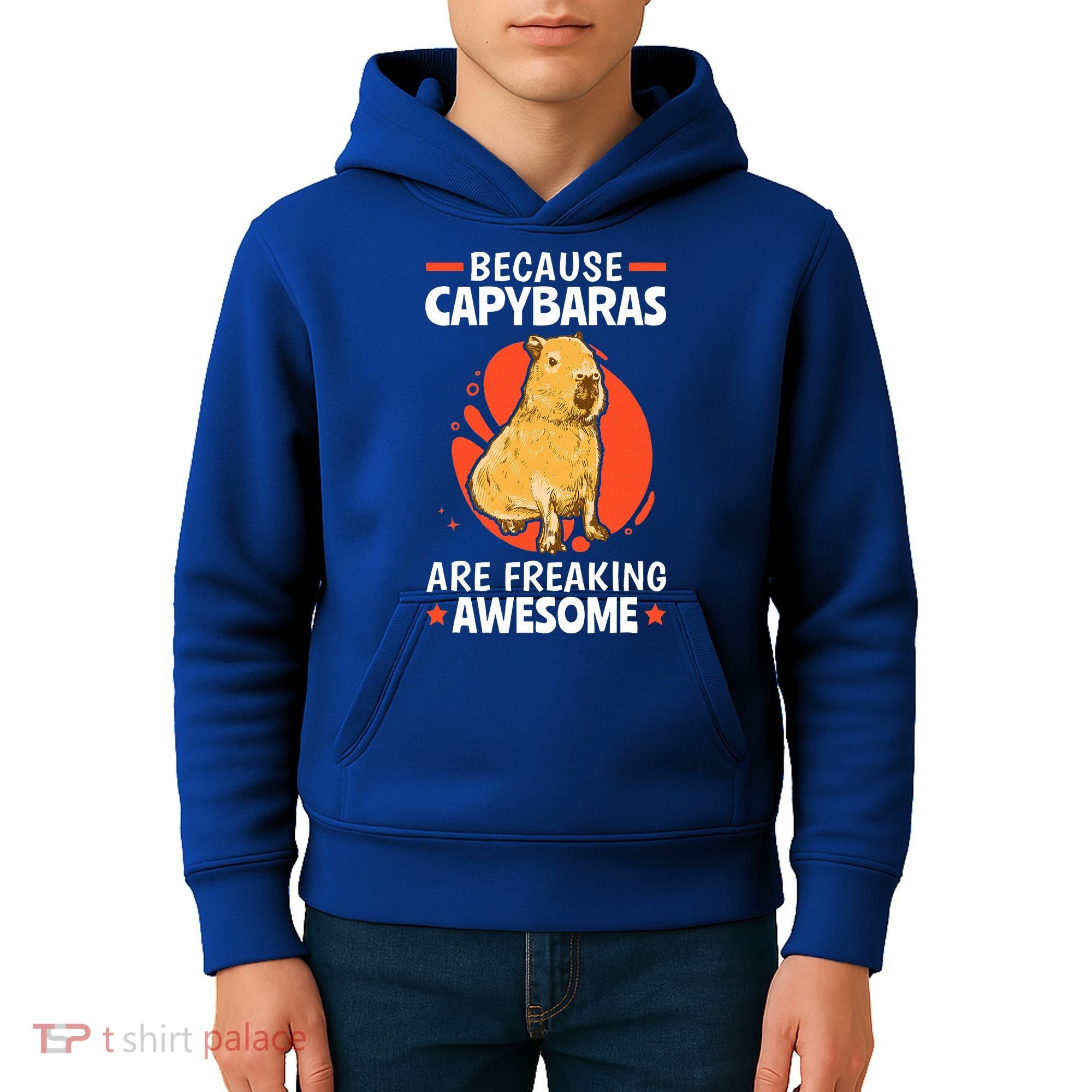 Capybaras Are Awesome Rodent Grasseater Capybara Kids Hoodie