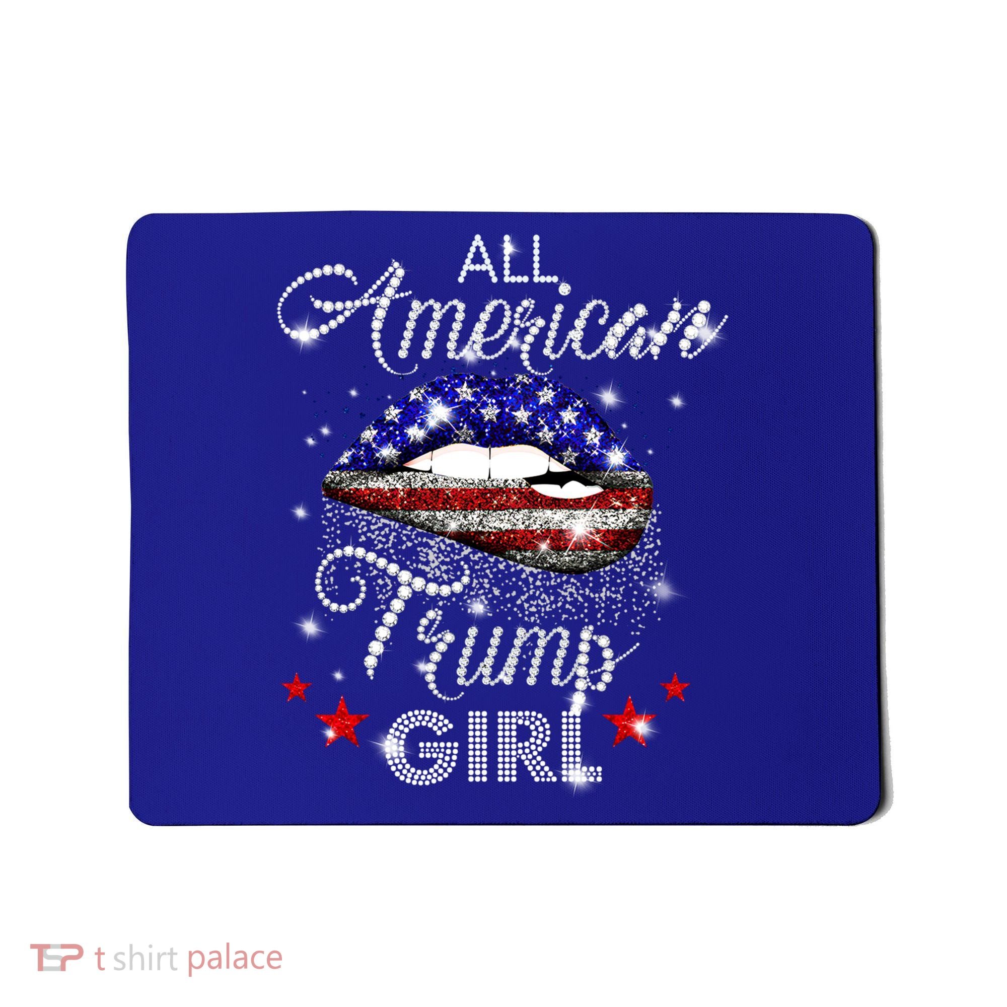 Cool All American Trump Girl Mousepad