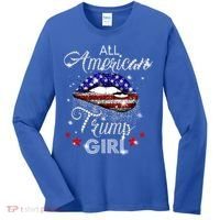 Cool All American Trump Girl Women's Long Sleeve Shirt thumb 0