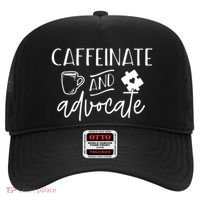 Caffeinate And Advocate Autism Special Ed Teacher Meme Cool Gift Hat thumb 0