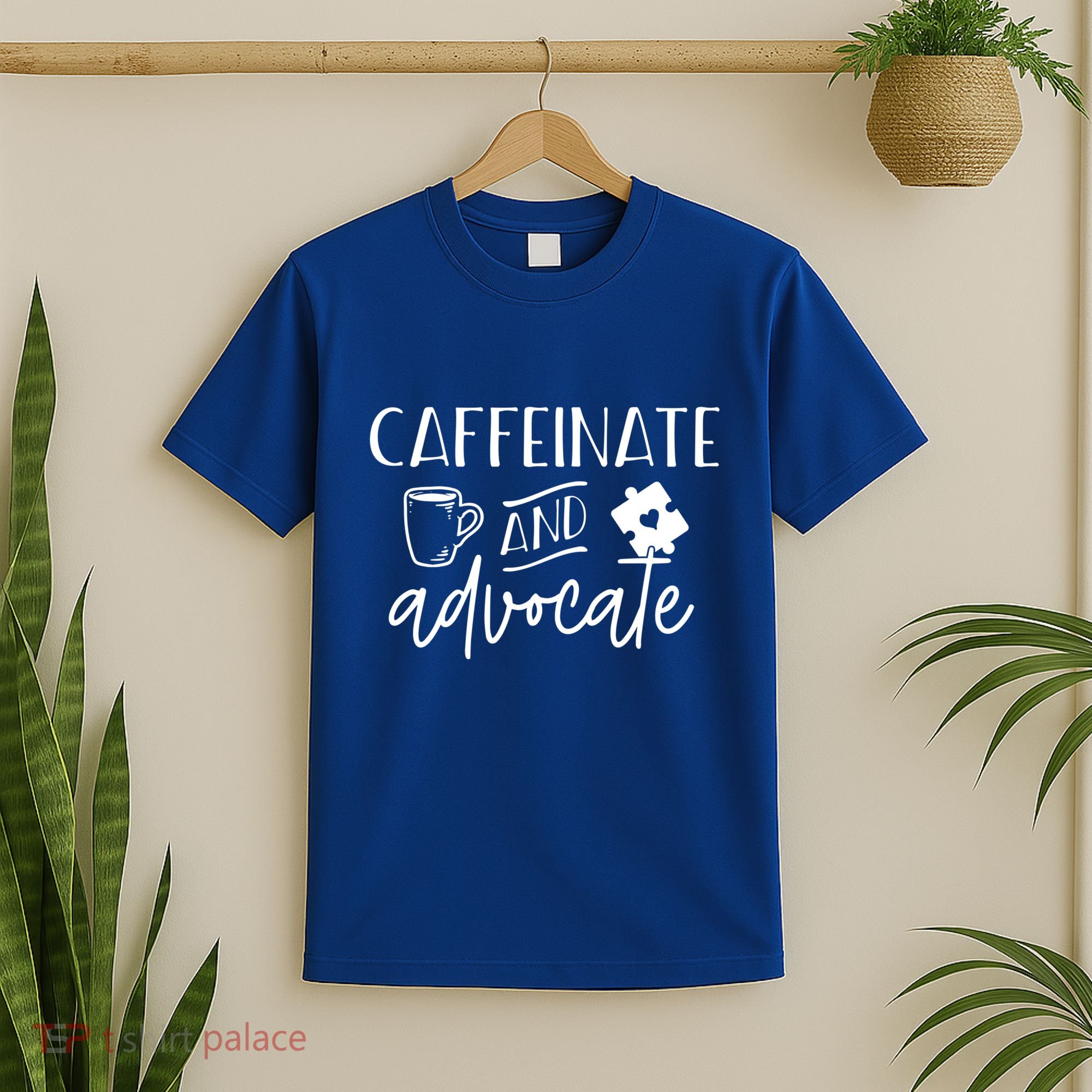 Caffeinate And Advocate Autism Special Ed Teacher Meme Cool Gift T-Shirt