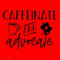 Caffeinate And Advocate Autism Special Ed Teacher Meme Cool Gift Santa Hat thumb 1