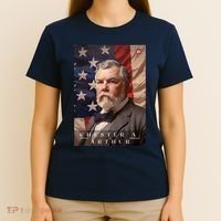 Chester A. Arthur 21st President Of The United States Portrait T-Shirt thumb 4
