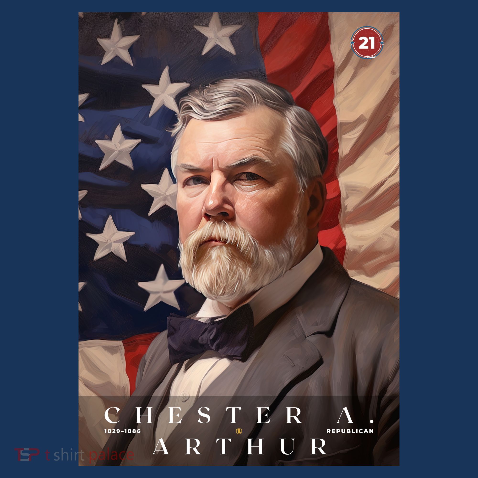 Chester A. Arthur 21st President Of The United States Portrait Women's Tank Top