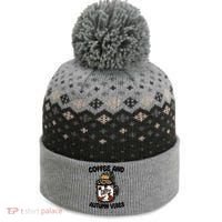 Coffee And Autumn Vibes Halloween The Baniff Cuffed Pom Beanie thumb 0