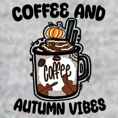 Coffee And Autumn Vibes Halloween The Baniff Cuffed Pom Beanie