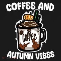 Coffee And Autumn Vibes Halloween Apron thumb 3
