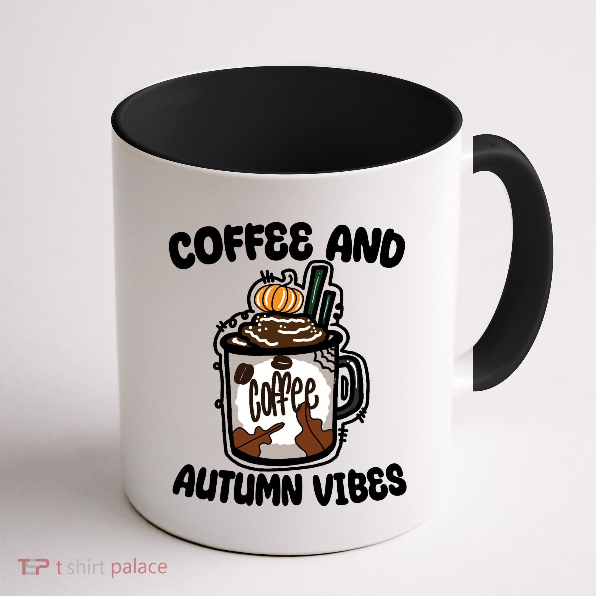 Coffee And Autumn Vibes Halloween Coffee Mug
