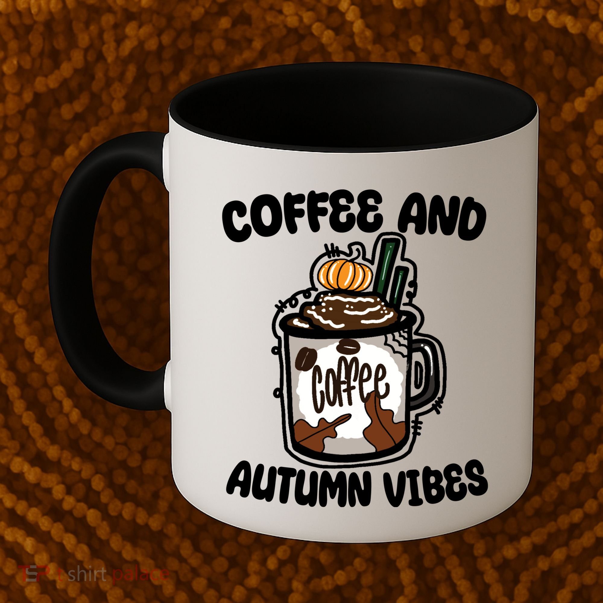Coffee And Autumn Vibes Halloween Coffee Mug