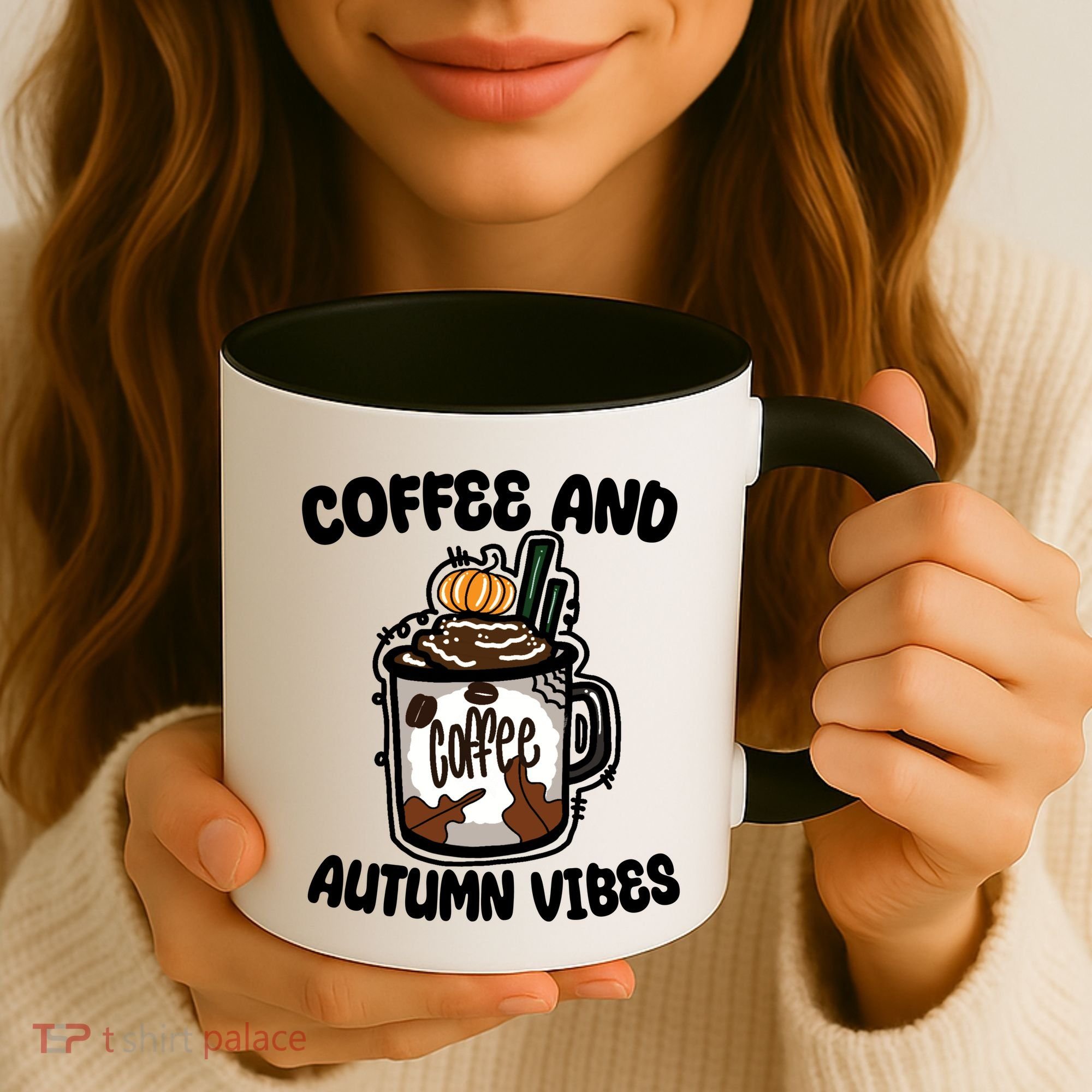 Coffee And Autumn Vibes Halloween Coffee Mug