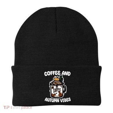 Coffee And Autumn Vibes Halloween Beanie