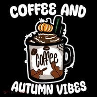 Coffee And Autumn Vibes Halloween Coaster thumb 2