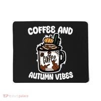 Coffee And Autumn Vibes Halloween Mousepad thumb 0