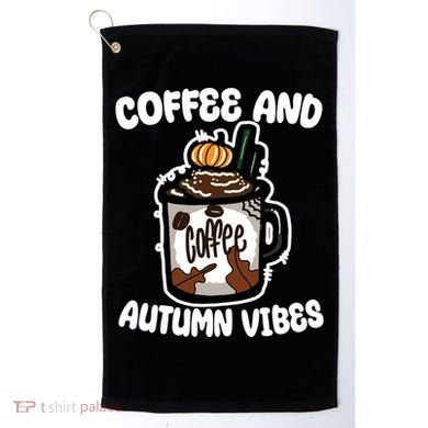 Coffee And Autumn Vibes Halloween Golf Towel