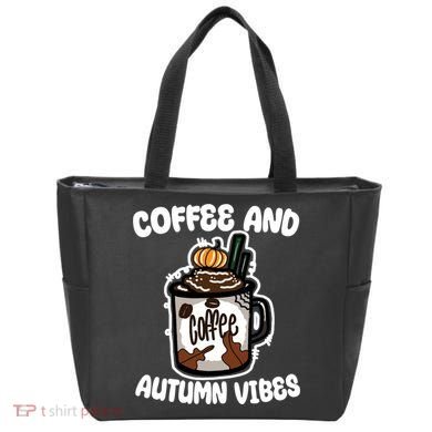 Coffee And Autumn Vibes Halloween Tote Bag
