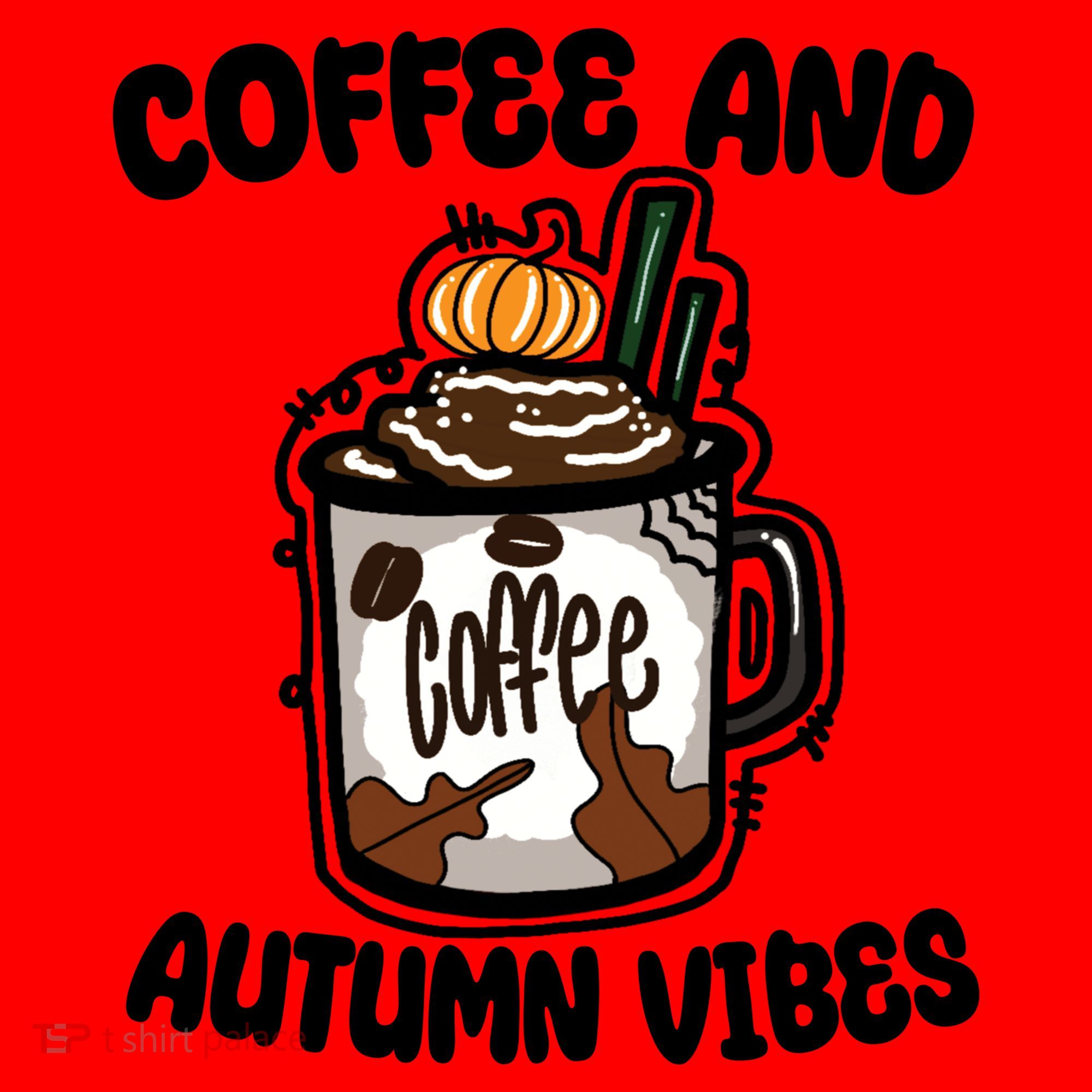 Coffee And Autumn Vibes Halloween Santa Hat