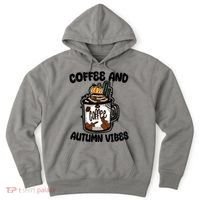 Coffee And Autumn Vibes Halloween Hoodie thumb 0