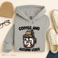 Coffee And Autumn Vibes Halloween Hoodie thumb 4