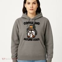 Coffee And Autumn Vibes Halloween Hoodie thumb 5
