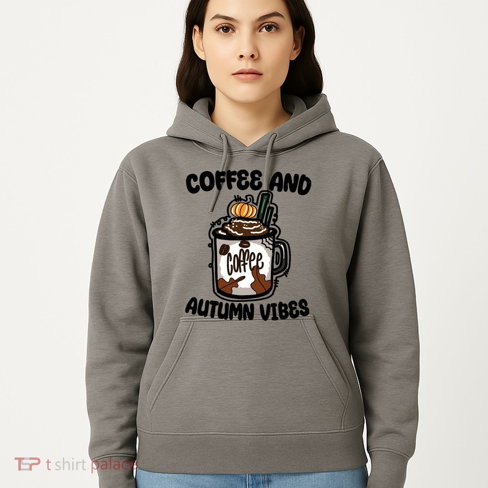 Coffee And Autumn Vibes Halloween Hoodie