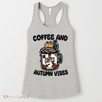 Coffee And Autumn Vibes Halloween Women's Tank Top thumb 0