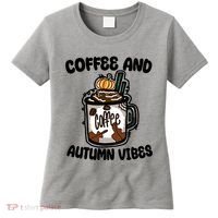 Coffee And Autumn Vibes Halloween Women's T-Shirt thumb 0