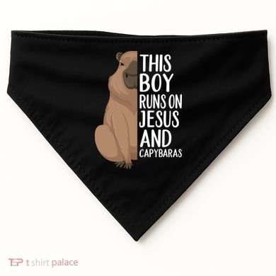 Capybara Art Animal For Capybara Lovers USA-Made Doggie Bandana