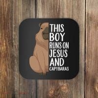 Capybara Art Animal For Capybara Lovers Coaster thumb 0