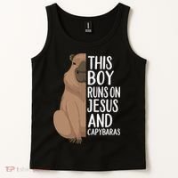 Capybara Art Animal For Capybara Lovers Tank Top thumb 2