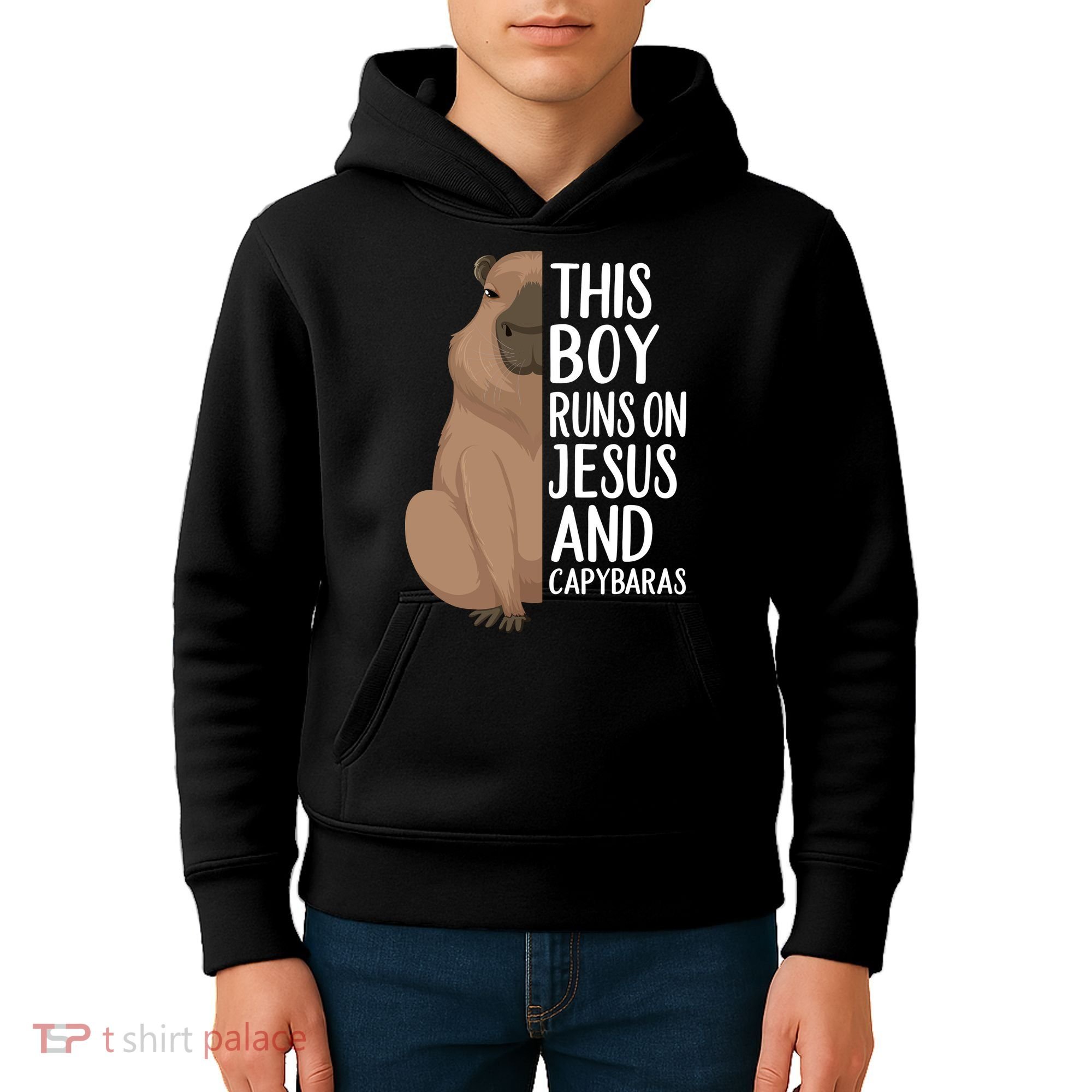 Capybara Art Animal For Capybara Lovers Kids Hoodie
