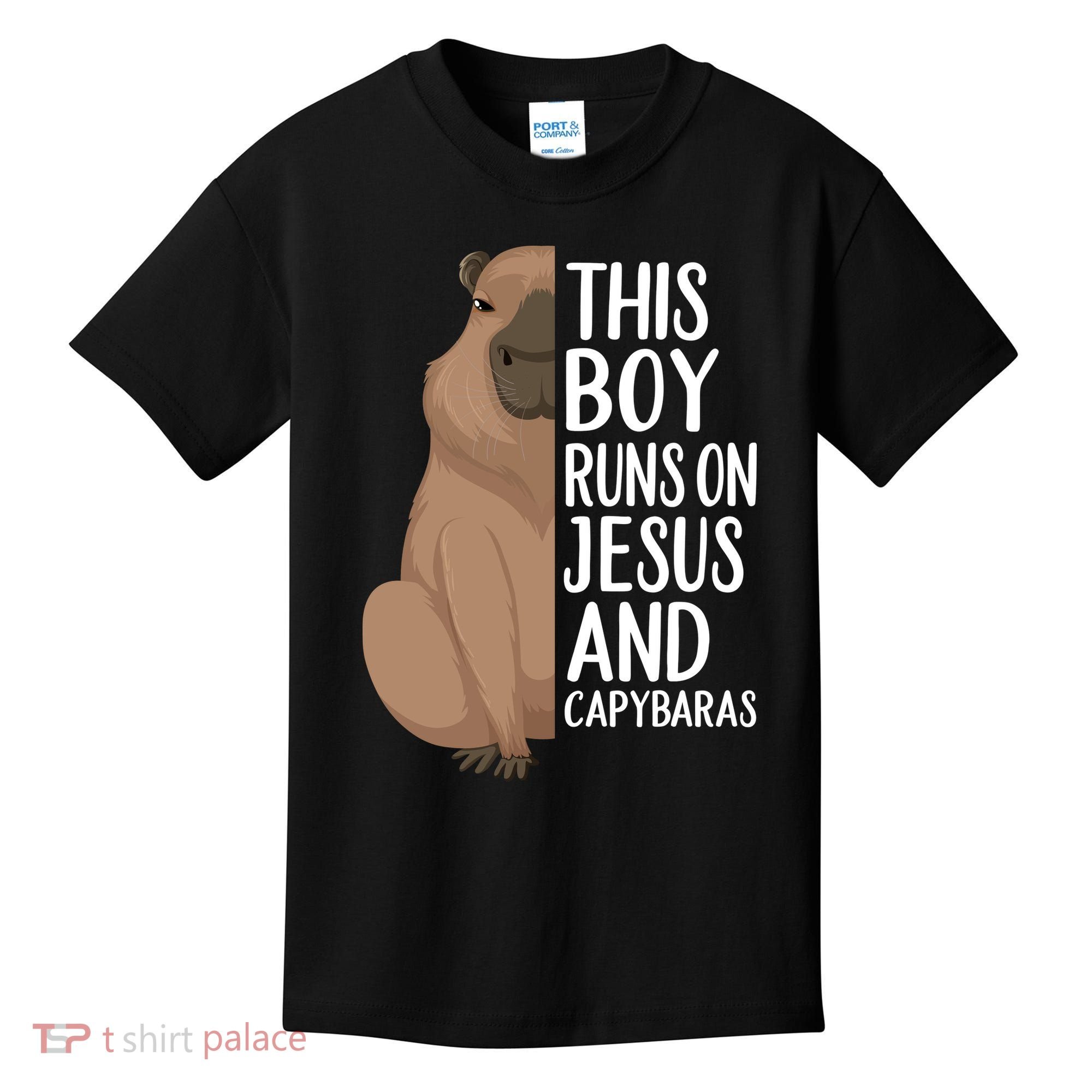 Capybara Art Animal For Capybara Lovers Kids T-Shirt