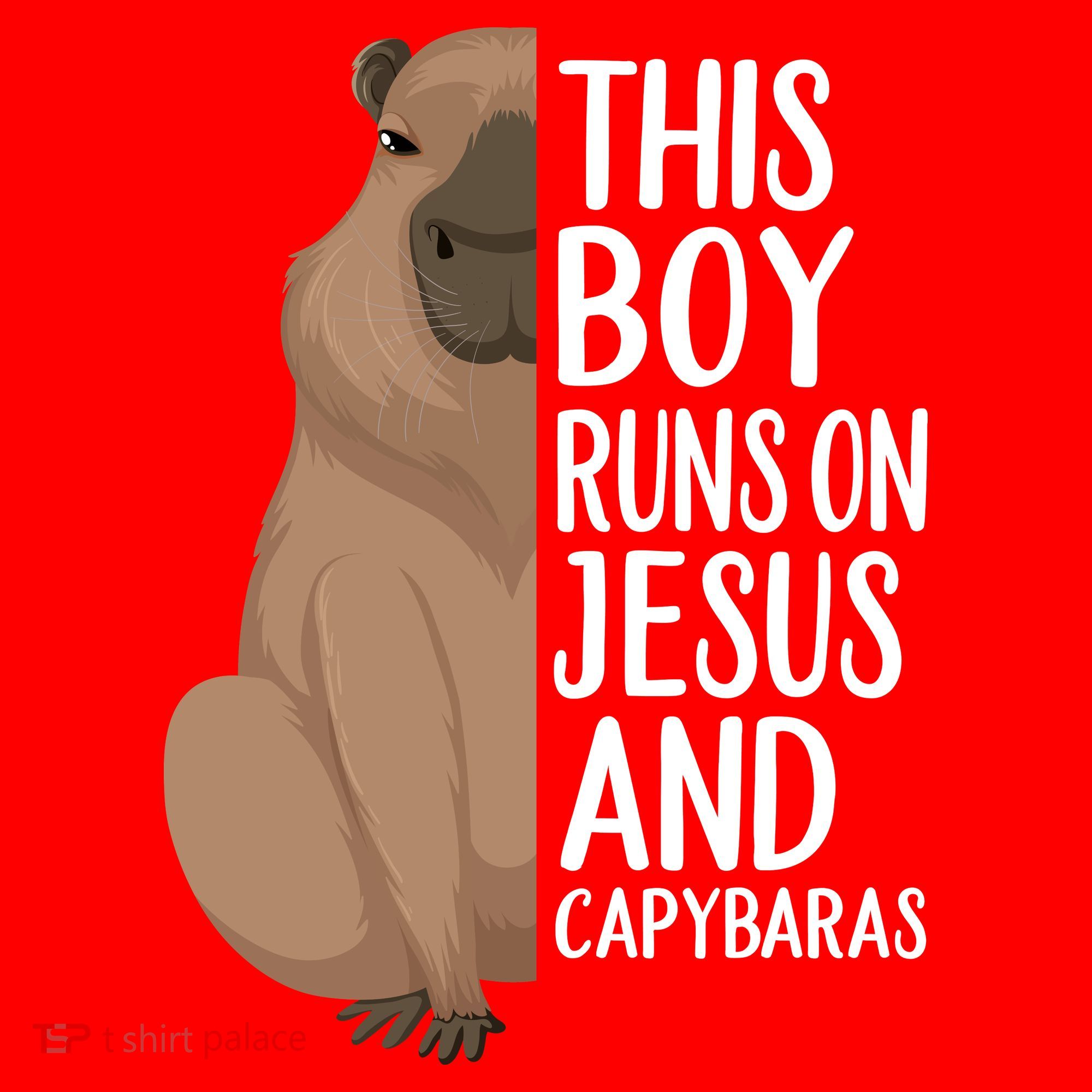 Capybara Art Animal For Capybara Lovers Santa Hat
