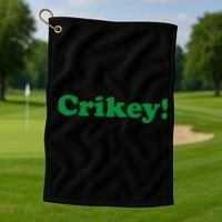 Crikey! Australia Aussie For Australian Slang Golf Towel thumb 1