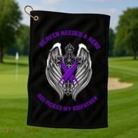 Christian Alzheimers Awareness Products Godfather Memorial Gift Golf Towel thumb 1