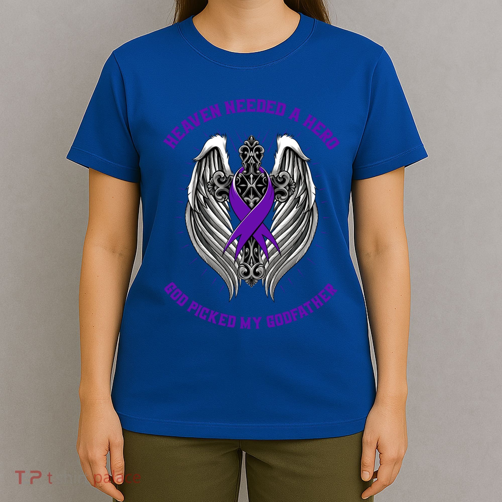 Christian Alzheimers Awareness Products Godfather Memorial Gift T-Shirt