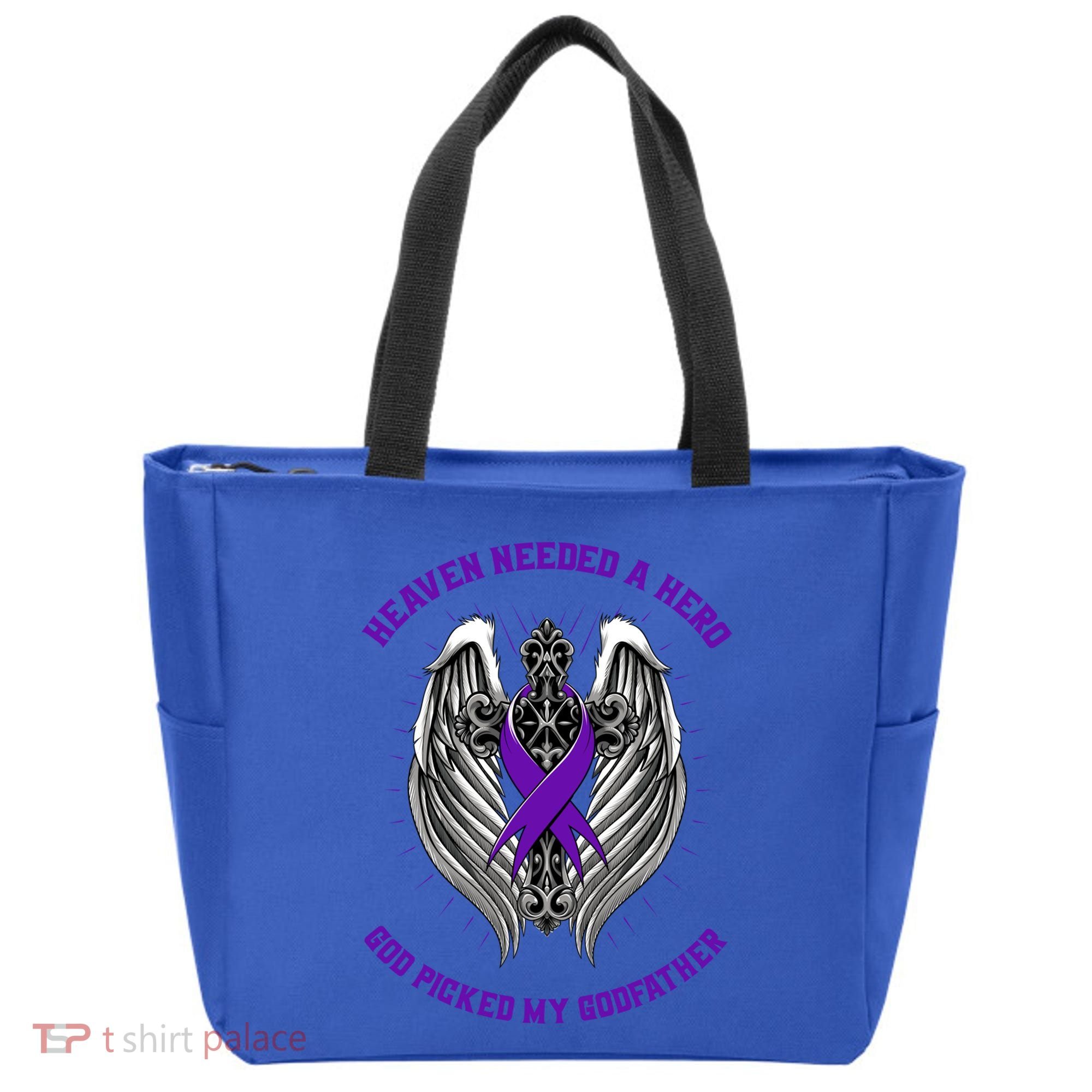 Christian Alzheimers Awareness Products Godfather Memorial Gift Tote Bag