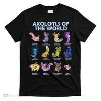 Cute Axolotl Axolotl Animals Of The World Herpetology T-Shirt thumb 0